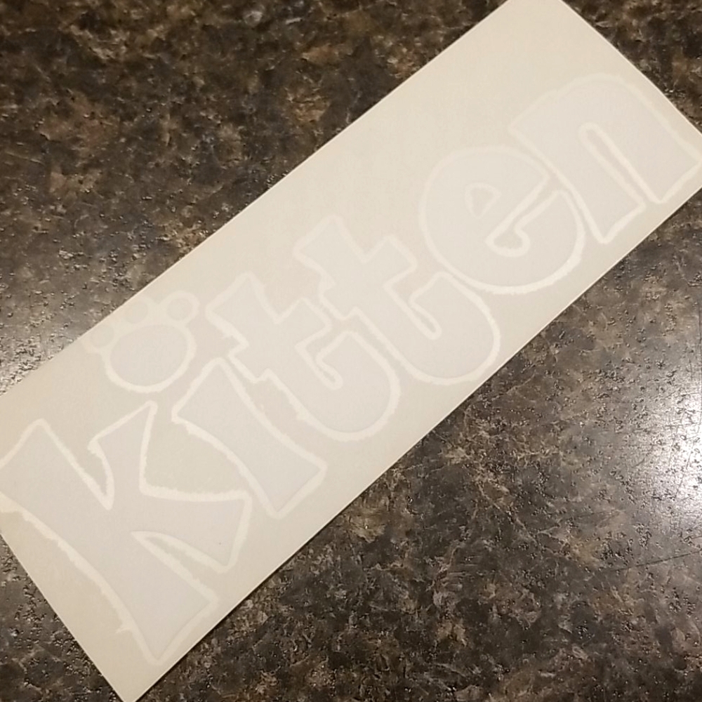 Vintage Kitten vinyl sticker decal Hot Topic